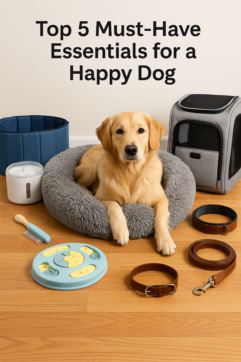 Top 5 Must-Have Essentials for a Happy Dog at Home