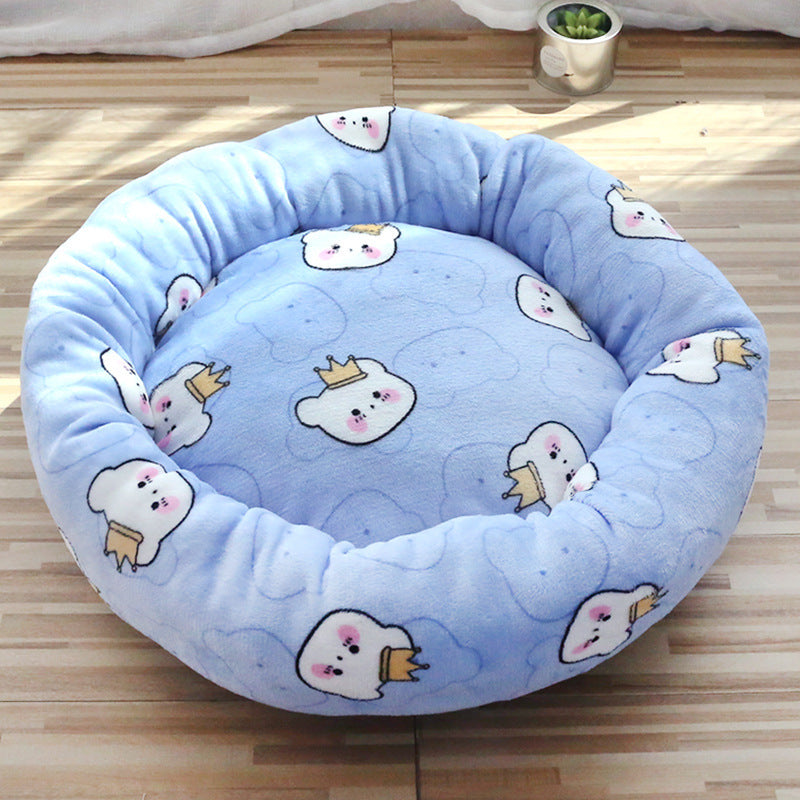 Fluffy Round Pet Mat