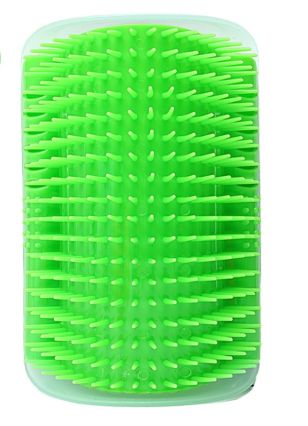Corner-Mounted Pet Grooming Comb