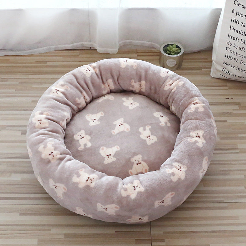 Fluffy Round Pet Mat
