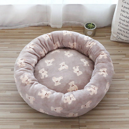 Fluffy Round Pet Mat